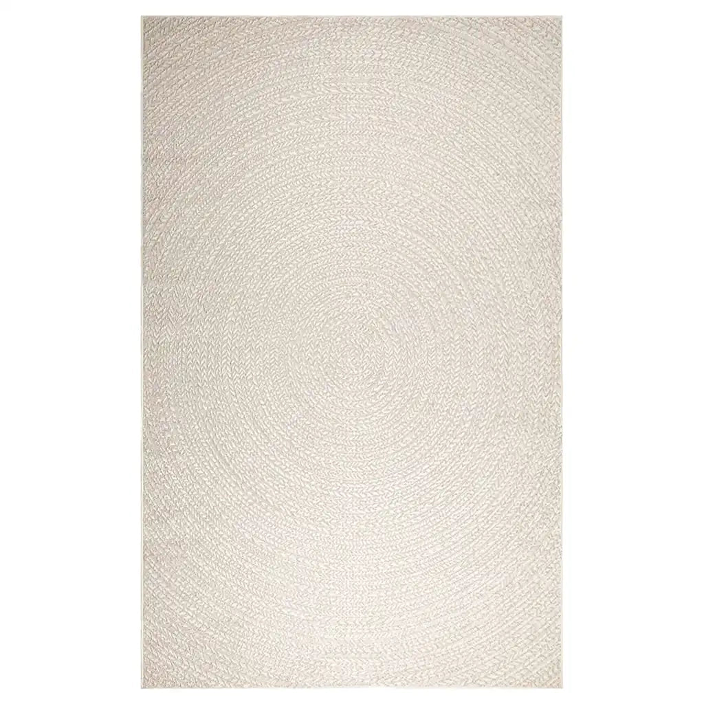 Tappeto ZIZUR Crema 200x290 cm Aspetto Iuta Interni ed Esterni 4010381