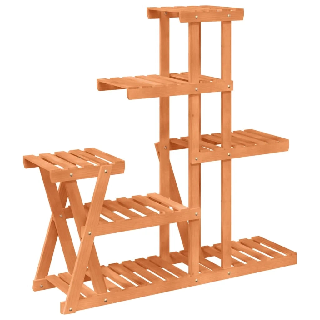 Portafiori/portapiante 95 x 25 x 96 cm legno massello di abete marrone 02_0045222