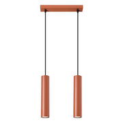 Lampada a sospensione MODENO barra rossa 2xGU10 30 cm