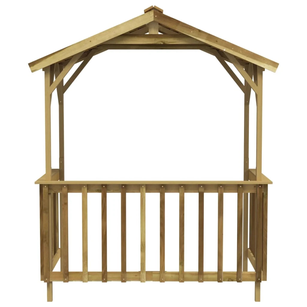 Copertura per barbecue 163,5 x 93 x 210 cm Legno di pino impregnato verde 02_0022159