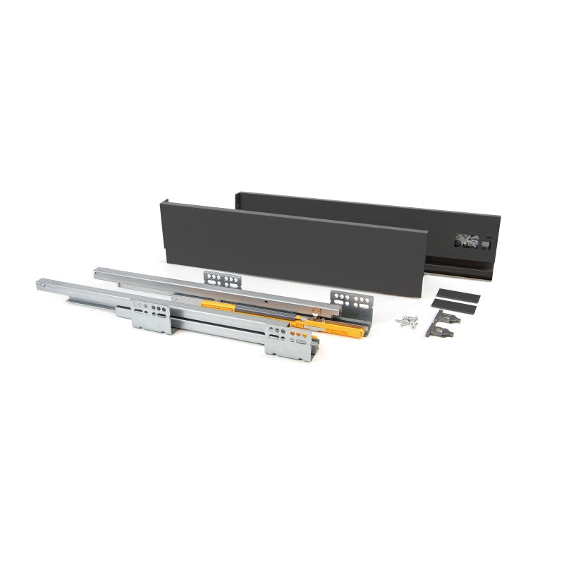 Cassetto esterno Concept 30kg, altezza 185mm, profondità 350mm, Acciaio, Verniciato bianco