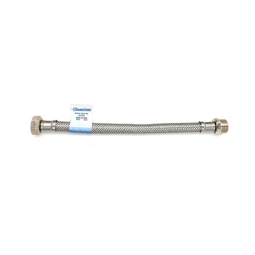 FLESSIBILE INOX MODELLO NORMALE CM. 20- FF 1/2 x 3/8- DH- pezzi 10