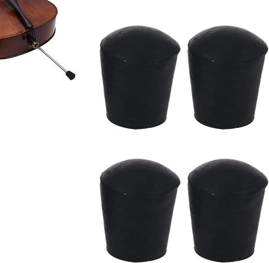 Capocorda in Gomma Antiscivolo per Contrabasso - Estremità in Gomma Antiscivolo - Set da 4