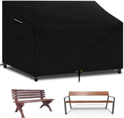 Ottomano Acquaparato - Protezione per Giardino - Mobili da Giardino - Impermeabile 600D Oxford - 134x66x89cm - Nero