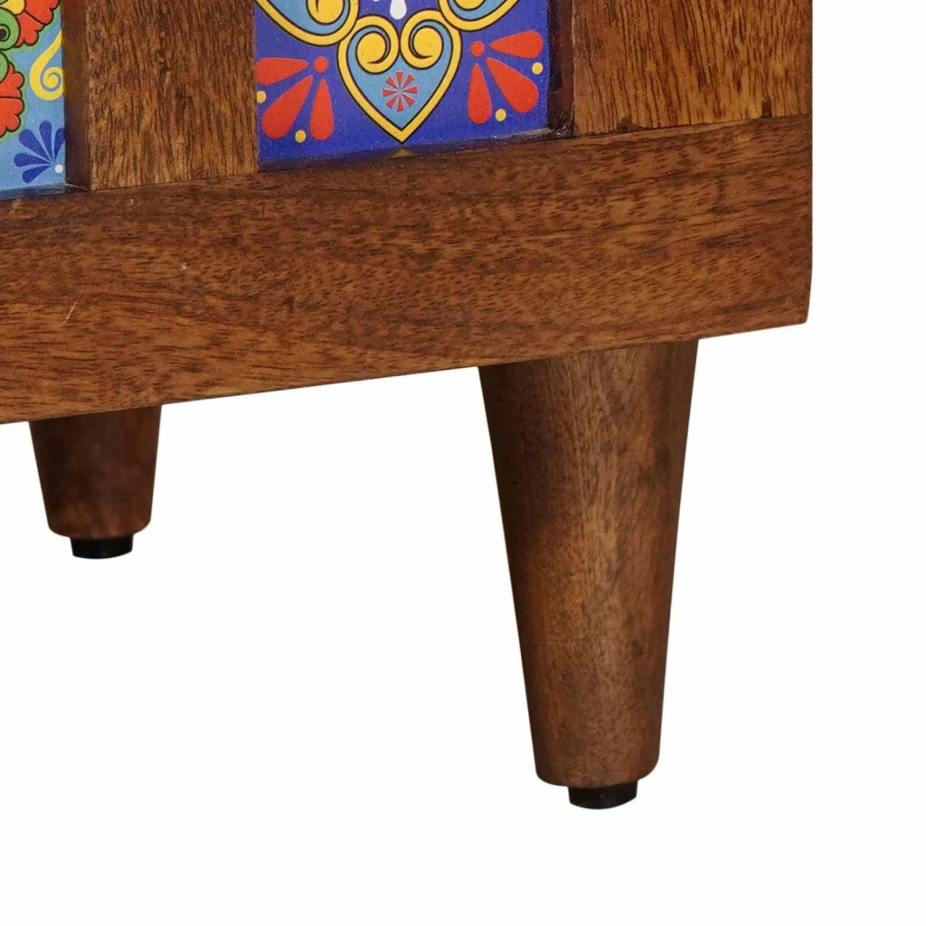 Credenza Noce 60 x 33,5 x 100 cm Legno di mango massello