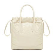 Borsa da donna vintage Song in pelle di vacchetta bianca