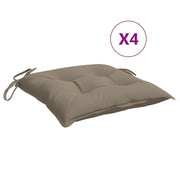 Cuscini per Pallet 4 pz | Cuscini per sedie Tortora 50x50x7 cm Tessuto Oxford