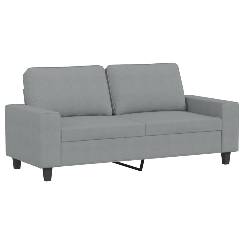 Divano a 2 Posti Grigio Chiaro 140 cm in Tessuto 359391