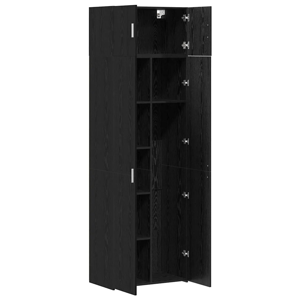 Armadio 3 pz Rovere Nero CFW8703132