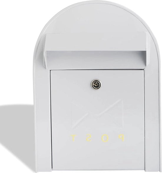 Wandmontaggio sicuro per posta esterna - Accesso comodo - Cassetta della posta moderna (grigia)