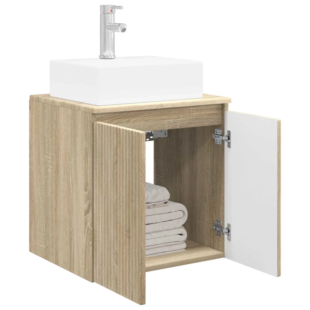 Mobile Lavabo da Parete Rovere Sonoma 49,5 x 41 x 62,5 cm