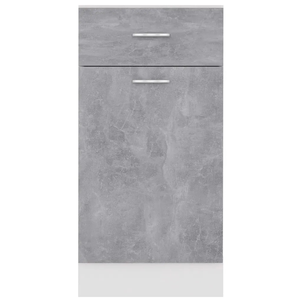 Armadio Inferiore Cassetto Grigio Cemento 40x46x81,5Multistrato 801216