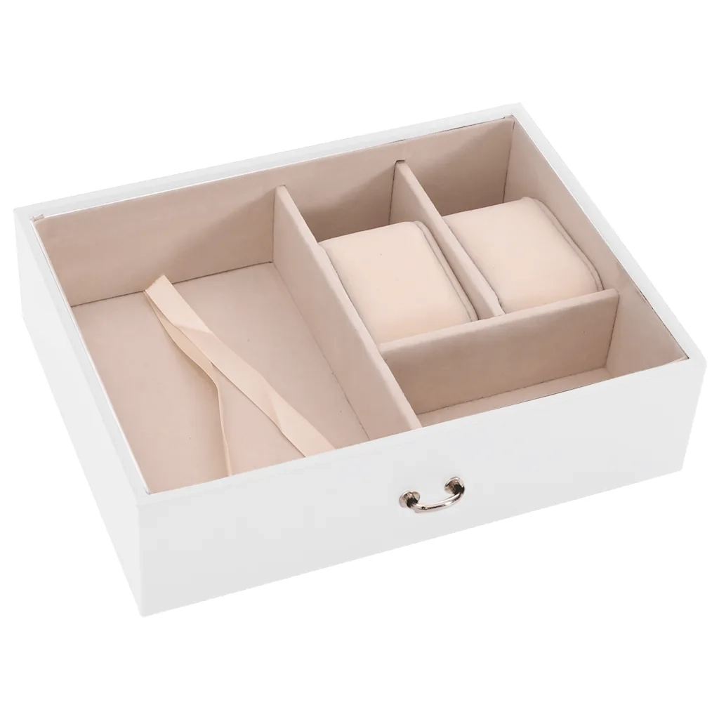 vidaXL Portagioie a 3 Strati con Specchio Bloccabile 26x18x17,5 cm