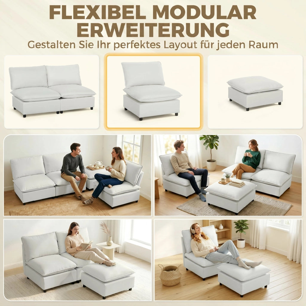 Sedia da pranzo moderna ¨C Minimal ¨C Grigio, similpelle, struttura in metallo