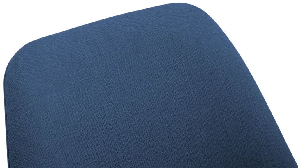 Sedia Borneo Tessuto V2 blu,noce
