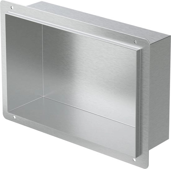 Kit di installazione per doccia 30x20 cm in alluminio inossidabile con cornice da parete