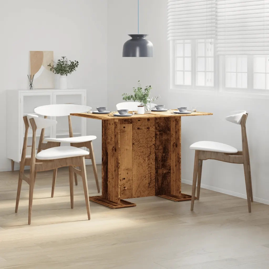 vidaXL Tavolo da Pranzo Legno Antico 110x60x75 cm in Legno Multistrato
