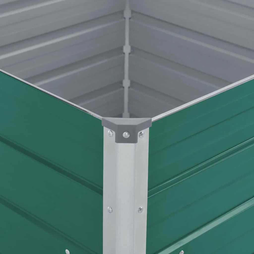 Fioriera 100 x 100 x 45 cm acciaio zincato verde 02_0000786