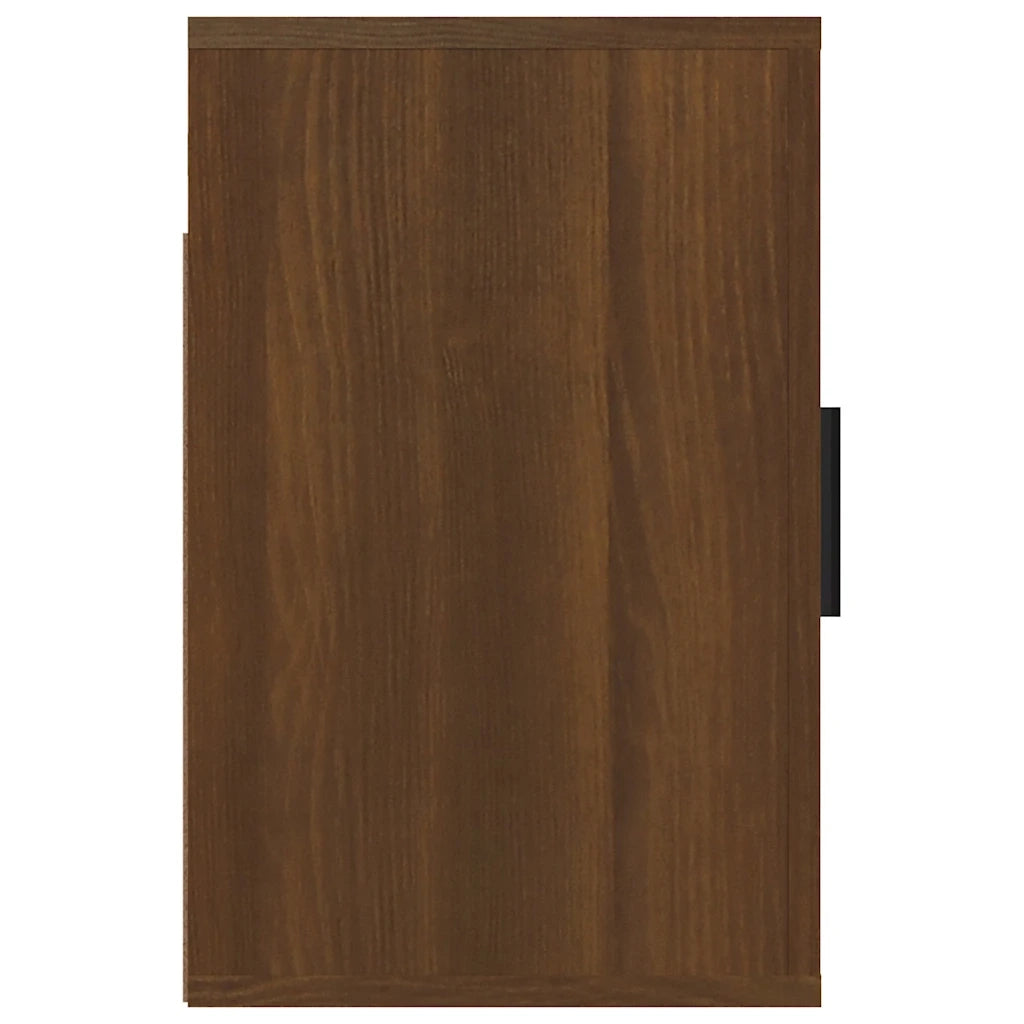 Comodini a Muro 2 pz Rovere Marrone 50x30x47 cm 816879