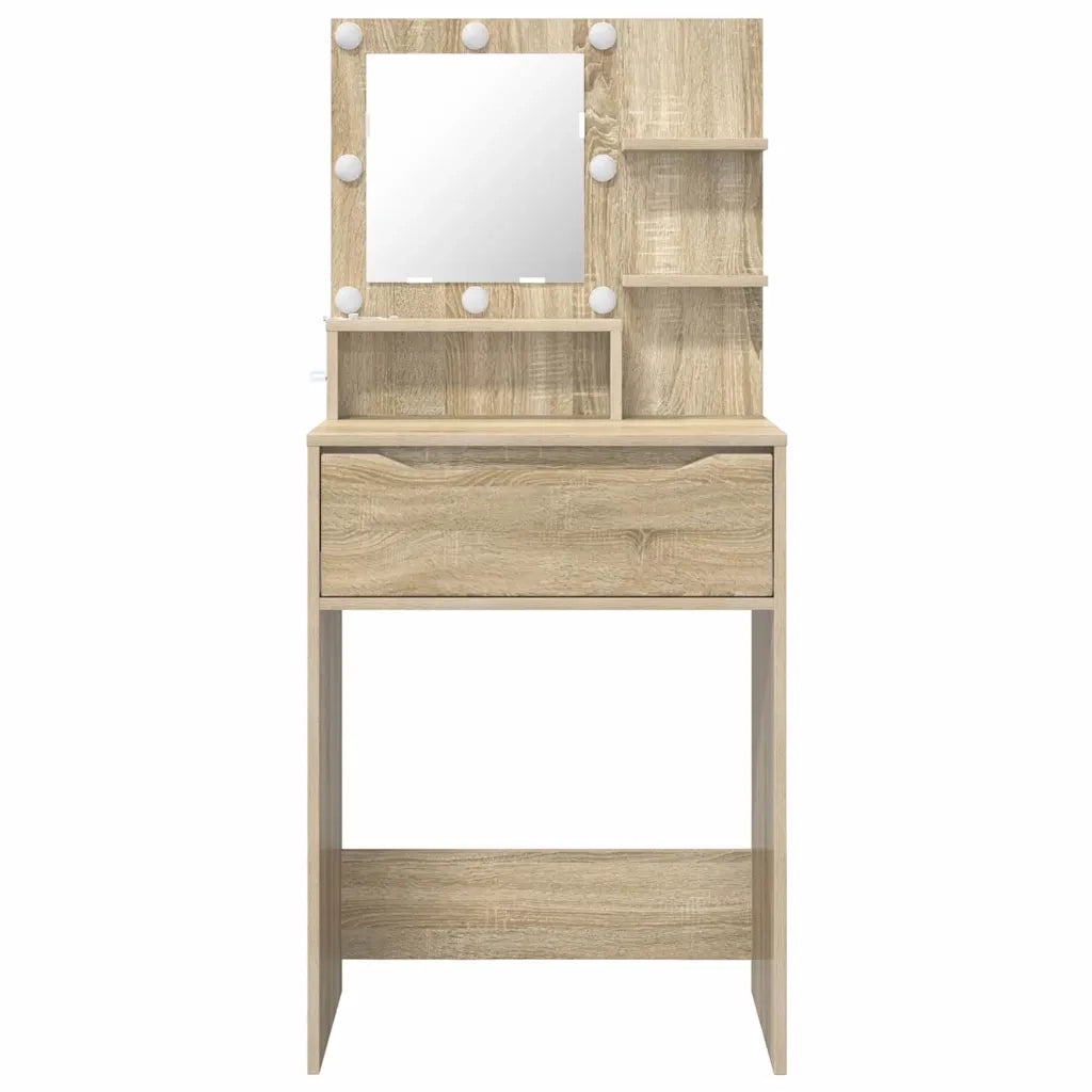 Tavoli da Trucco per Camera da Letto con cassetto Rovere Sonoma