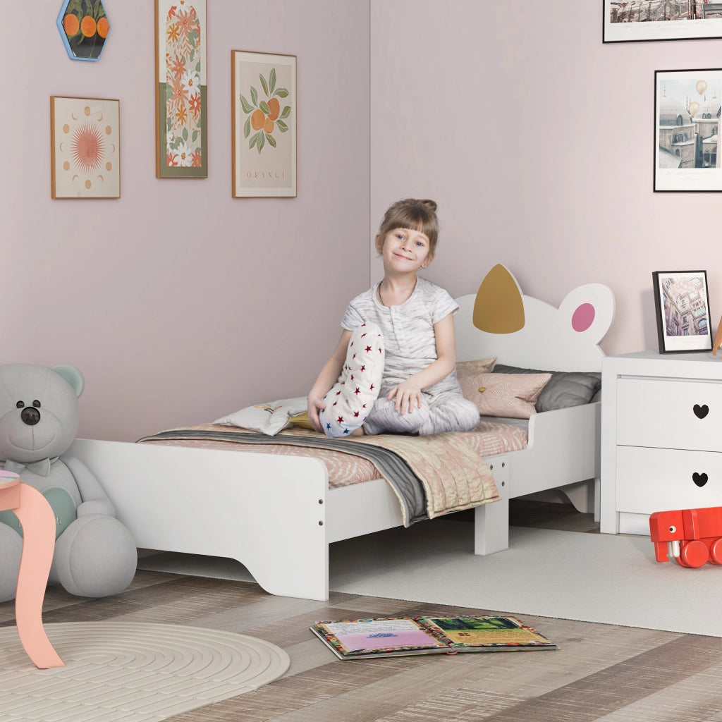Letto a castello per bambini con rete a doghe ¨C zephmum ¨C rosa 143x74x67 cm