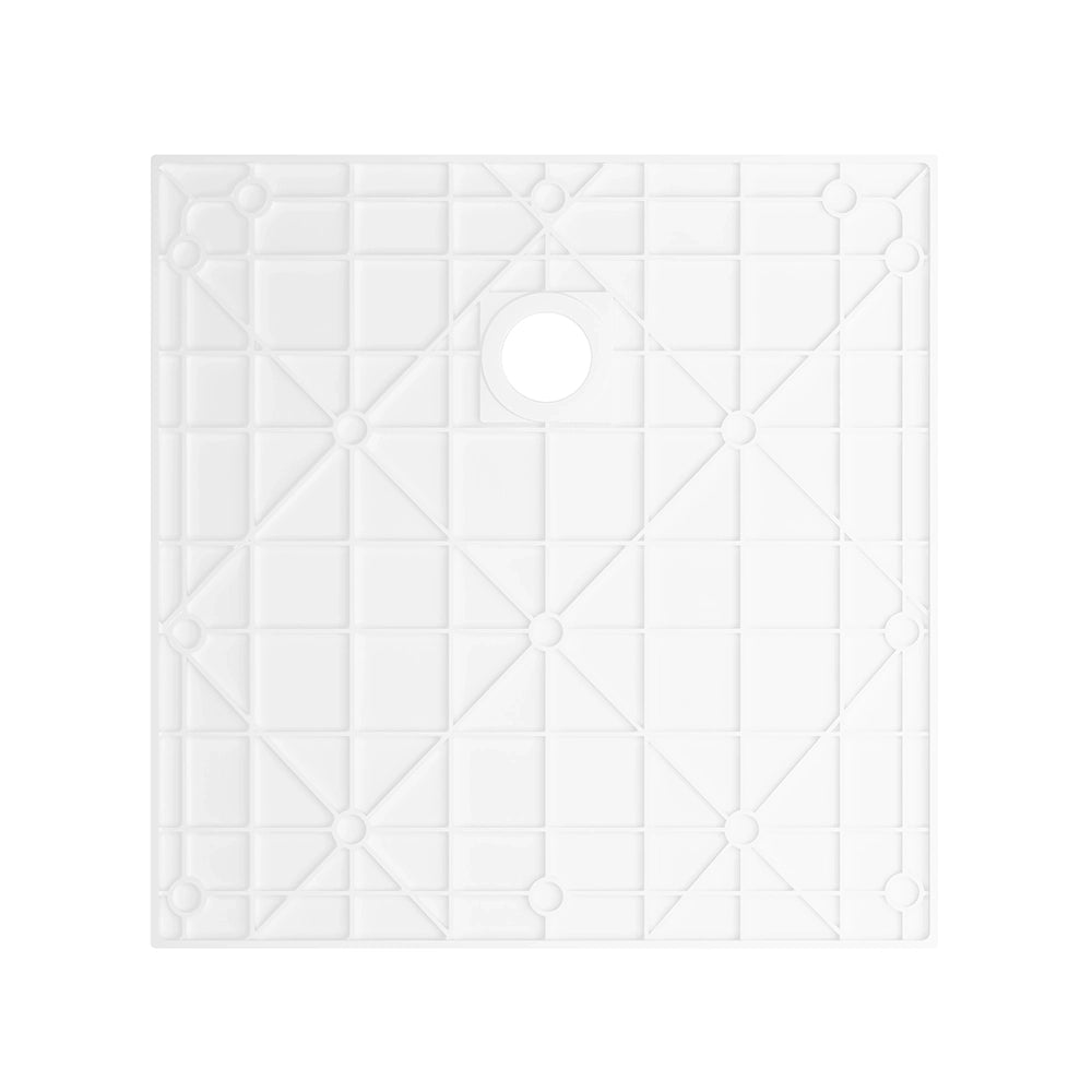Piatto doccia 80x80 cm colore bianco effetto pietra | Samos
