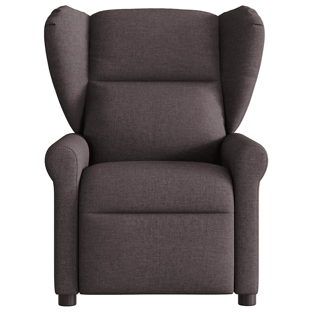 Poltrona Elettrica Reclinabile Marrone Scuro in Tessuto 3303359