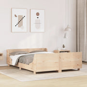 Letto senza Materasso 120x200 cm in Legno Massello di Pino 850770