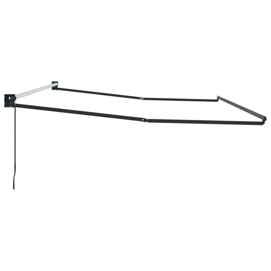 Telaio per tende da sole retrattile manuale Antracite 4 x 2 m