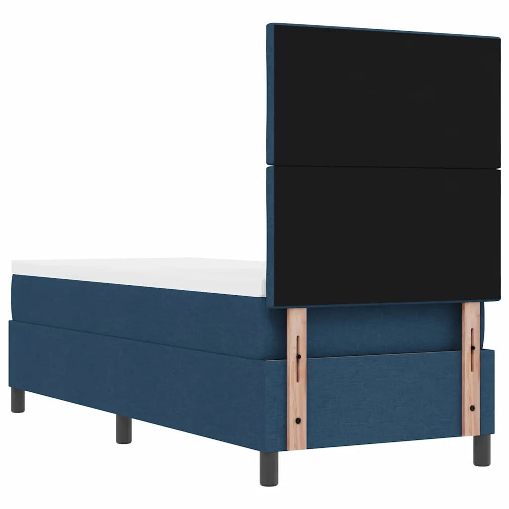 Letto a molle con materasso Blu 80 x 200 cm Tessuto 3339426