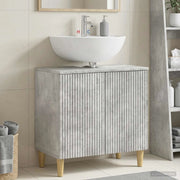 Armadio per Lavabo da Bagno ARNHEM Grigio Cemento 896568