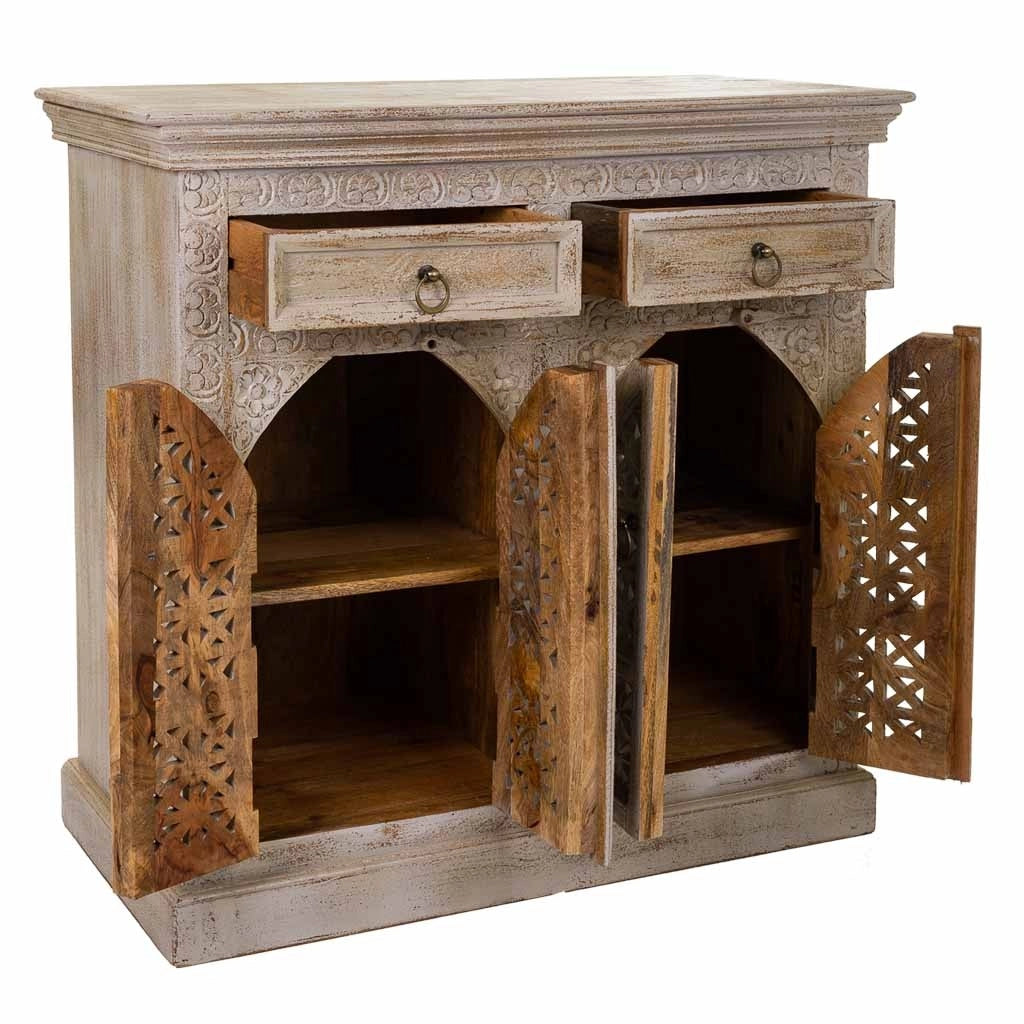 Mueble de entrada in legno finitura artigianale 90x45x90h cm