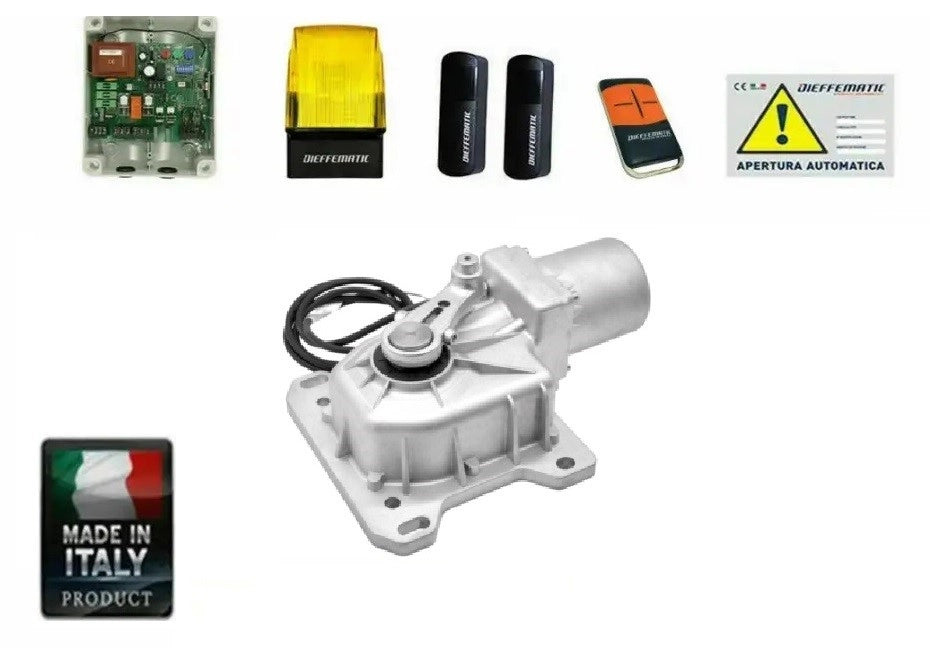 KIT CROMO 1 ANTA AUTOMAZIONE CANCELLO BATTENTE 230V INTERRATO APRICANCELLO