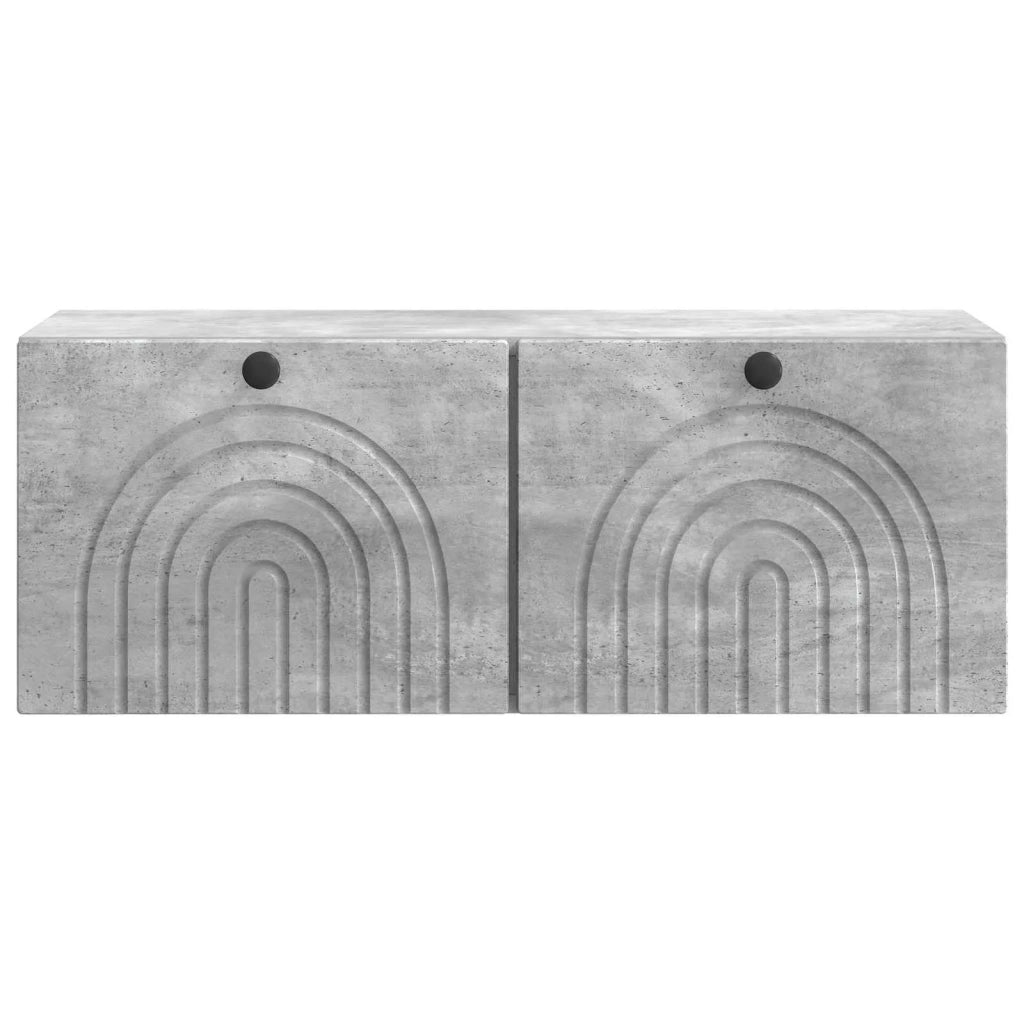 Mobile Porta TV da Muro Grigio Cemento 78,5 x 31 x 30 cm