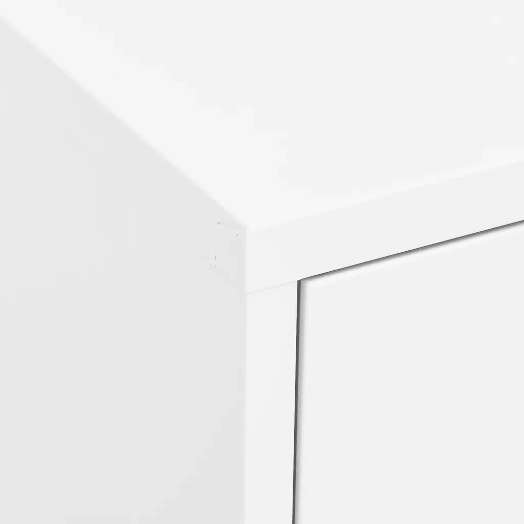 Armadietto Bianco 80x35x101,5 cm in Acciaio 336170