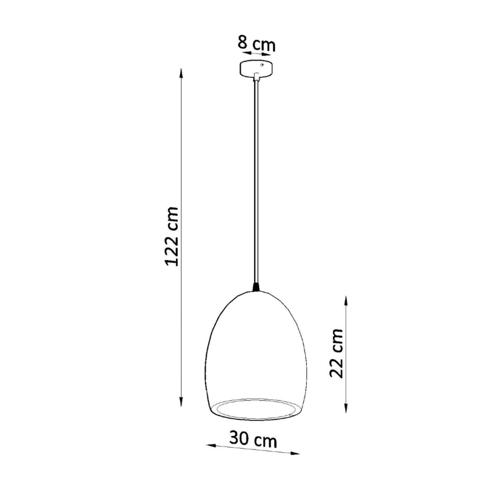 Lampada a sospensione ceramica bianca ROMULO Pure Lume E27