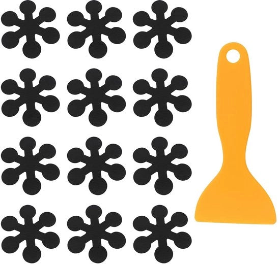 Antislip per Bagno e Doccia - 12 pezzi - Sicurezza per la Doccia - Adesivo Autoadesivo - Materiale PEVA - Adatto per Bagno e Doccia - Antislip Stickers