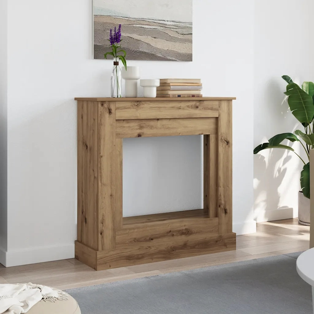 vidaXL Cornice per Camino Rovere Artigianale 90x30x90 cm Truciolato