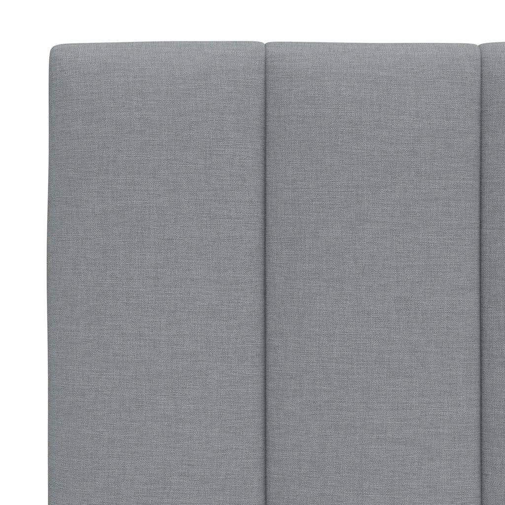 Cuscino Testiera Hanko Grigio Chiaro 120 cm in Tessuto CFW6129481