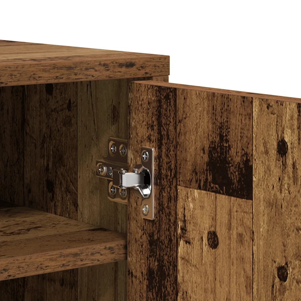 Scarpiera Legno Vecchio 60x35x70 cm in Legno Multistrato 856696
