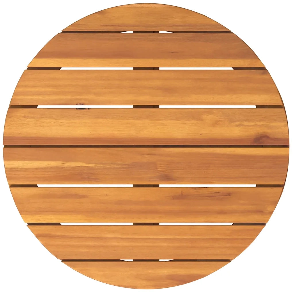 Tavolino da giardino rotondo Ø55x60 cm in Legno Massello di Acacia 4108132