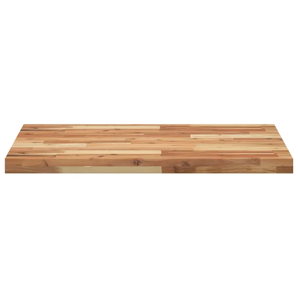 Piano Tavolo Rettangolare 100x60x4 cm Legno Massello di Acacia