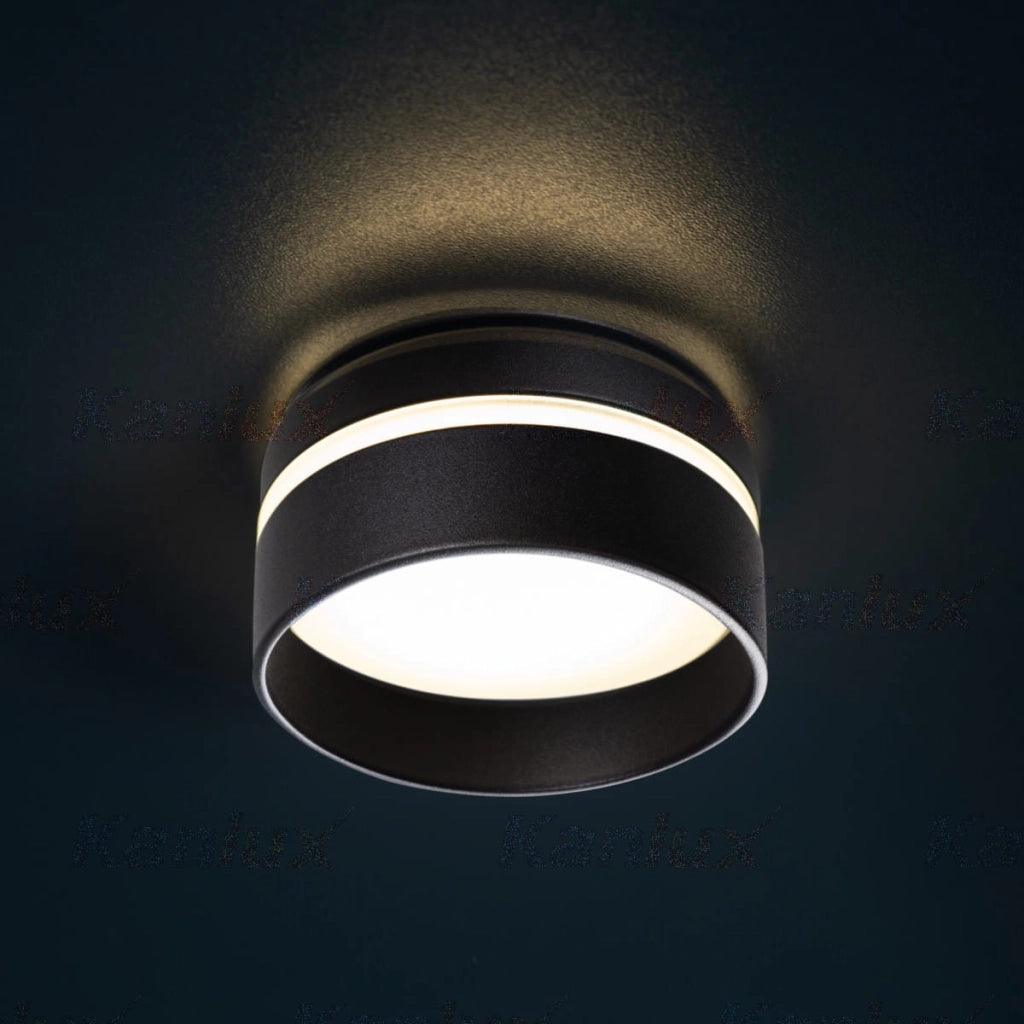 Faretto da incasso Kanlux GOVIK 29237 nero alluminio