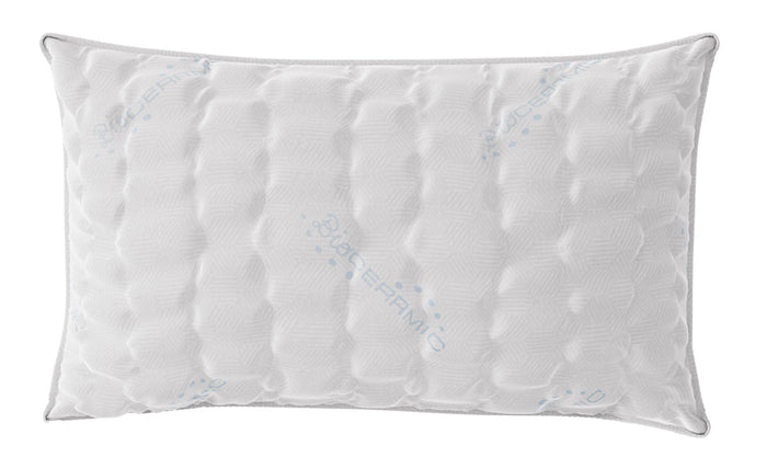 Guanciale 45x75 cm in Memory Foam Bioceramica Grigio Chiaro