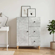 Credenza Grigio Cemento 66 x 34,5 x 90 cm Legno ingegnerizzato 894168