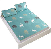 Topper estivo per materasso - Rinfrescante e confortevole - Sfida la calura estiva - 90 * 195 cm - Cuscino di copertura 48 * 74 cm .