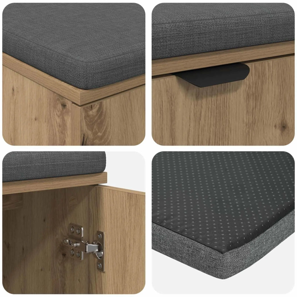Panca per ingresso Rovere Artigianale 100 x 38 x 46 cm 891495