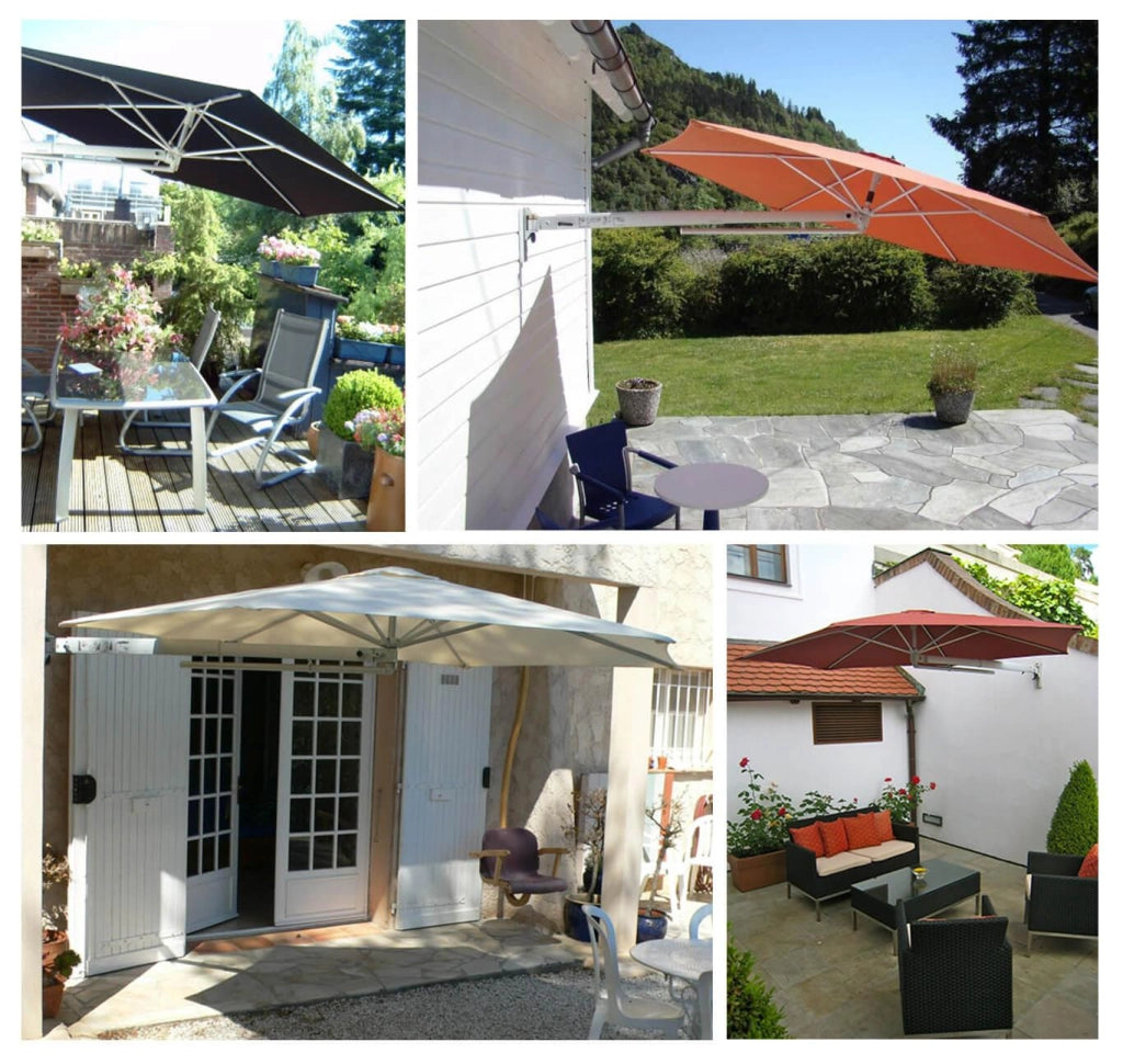Ombrellone da Giardino a Parete Ø2,70m Maffei Parrot P3 Azzurro