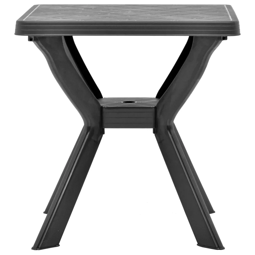 Tavolino da Giardino | Tavolo da Bistrot Antracite 70x70x72 cm in Plastica