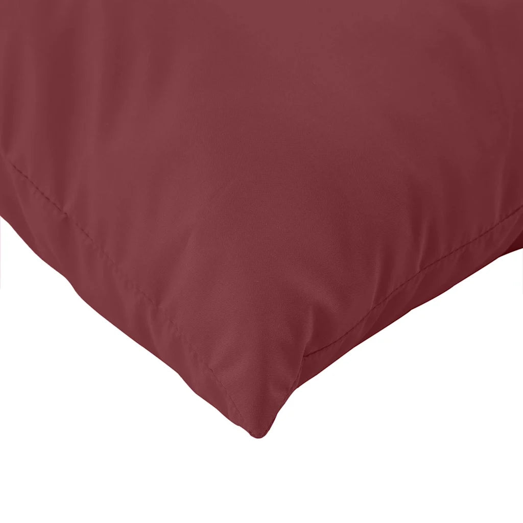 vidaXL Cuscini per Pallet 2 pz Rosso Vino Mélange in Tessuto